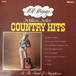101 Strings Million Seller Country Hits Vinyl Lp '72